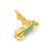 Alloy Enamel Pendants PALLOY-S050-01G-2