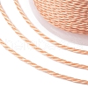Round Waxed Polyester Cord YC-G006-01-1.0mm-26-3