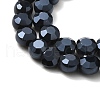 Electroplate Glass Beads Strands EGLA-D019-35-4