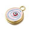 Brass Enamel Pendants KK-D339-15G-2