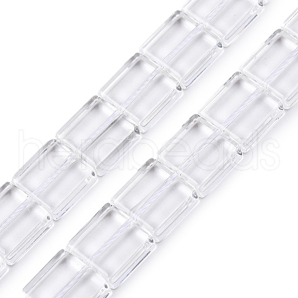 Transparent Glass Beads Strands GLAA-N001-58-1