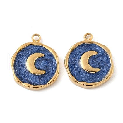 304 Stainless Steel Enamel Charms STAS-U057-14G-04-1