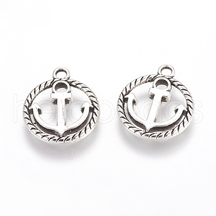 Tibetan Style Alloy Pendants TIBEP-3768-AS-LF-1