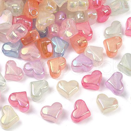 Transparent Acrylic European Beads MACR-L007-15-1