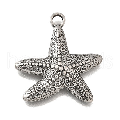 304 Stainless Steel Pendants STAS-H477-02D-P-1
