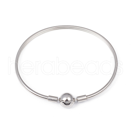 Non-Tarnish 304 Stainless Steel European Style Bangle Making MAK-G014-04P-1