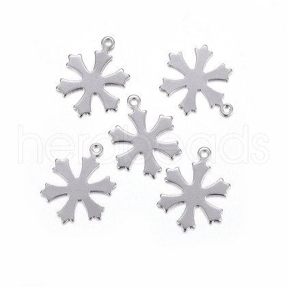 Tarnish Resistant 201 Stainless Steel Pendants STAS-F174-07P-1