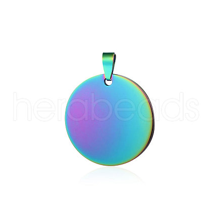 Ion Plating(IP) 304 Stainless Steel Pendants STAS-I311-05A-RC-1