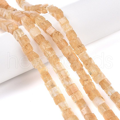 Watermelon Stone Glass Beads Strands G-T139-6x6-06A-1