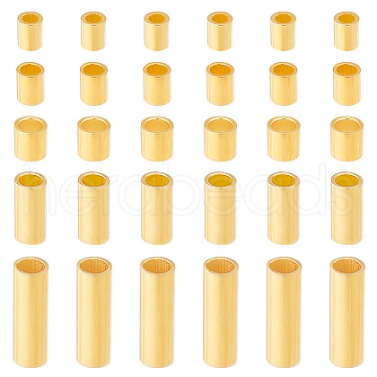   60Pcs 10 Styles 925 Sterling Silver Spacer Tube Beads FIND-PH0021-80-1