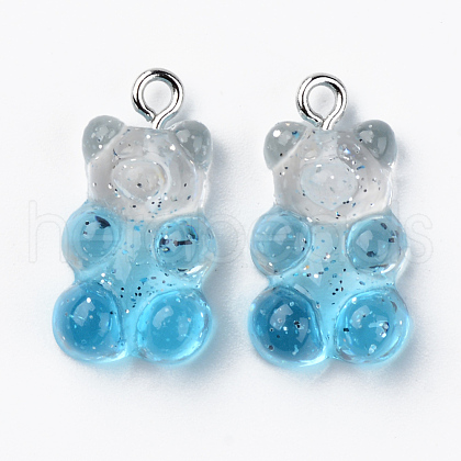 Transparent Resin Pendants RESI-R429-31A-1