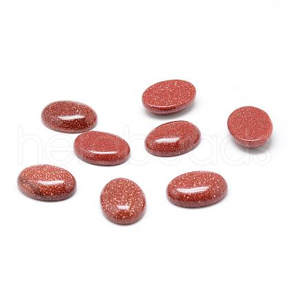 Synthetic Goldstone Cabochons G-T020-13x18mm-22-1