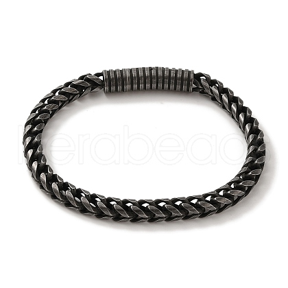 316 Surgical Stainless Steel Wheat Chain Bracelets BJEW-Q349-03B-01-1