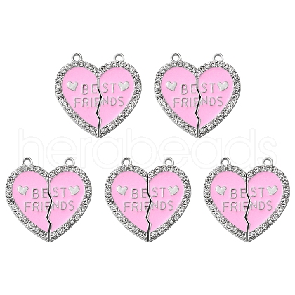 Alloy Enamel Split Pendant ENAM-YW0003-81F-1