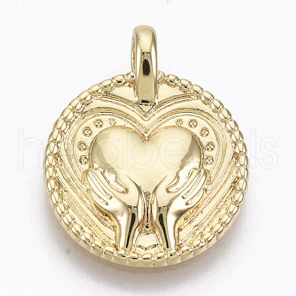 Brass Pendants KK-N232-15G-NF-1