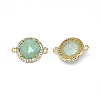 Natural Amazonite Links connectors G-E526-34E-1