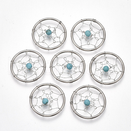 304 Stainless Steel Pendants STAS-S109-01F-1