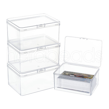 Plastic Bead Containers with Hinged Lid CON-WH0089-74-1