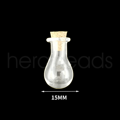 Mini High Borosilicate Glass Bottle Bead Containers X1-BOTT-PW0001-261E-1