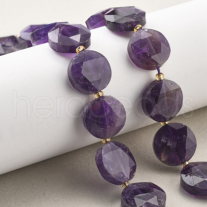 Natural Amethyst Beads Strands G-C116-A167-03-1