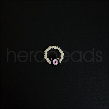 Glass Finger Rings for Women Girls FS-WG674B1-08-1
