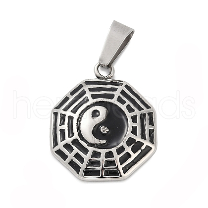 316 Surgical Stainless Steel Enamel Pendants STAS-D304-04AS-1