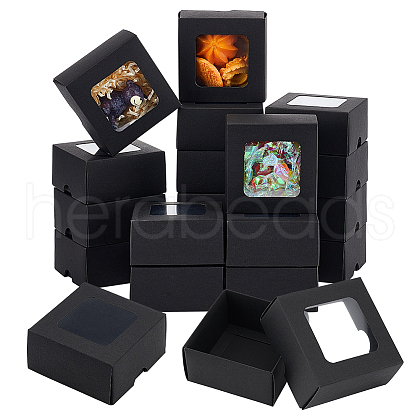 Square Kraft Paper Storage Gift Boxes CON-WH0095-100A-02-1