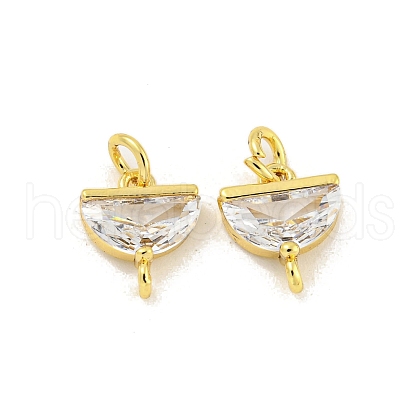 Brass with Clear Cubic Zirconia Pendant Bail KK-G490-05G-1