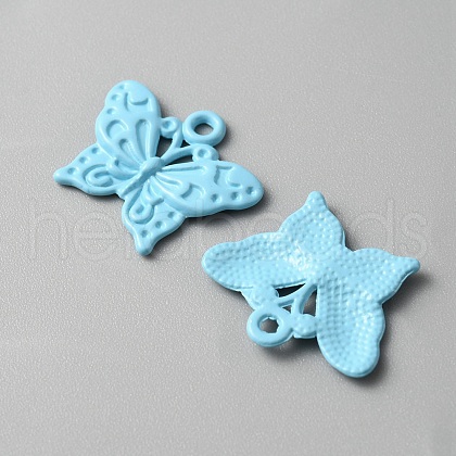 Baking Painted Alloy Pendants FIND-TAC0011-82C-1