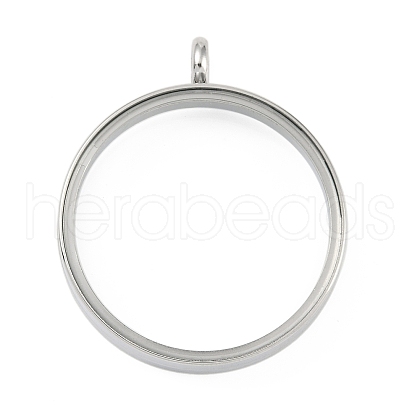 304 Stainless Stee Locket Pendants STAS-S132-16P-05-1