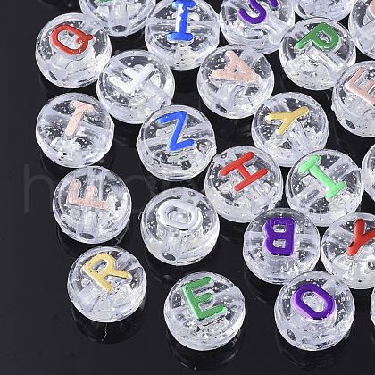 Plating Transparent Acrylic Beads MACR-T032-03-1