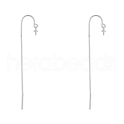 925 Sterling Silver Ear Stud Findings STER-I014-07S-1