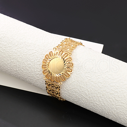 Elegant Vintage Style Brass Link Bracelets for Women TD0107-3-1