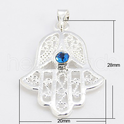 Brass Pendants KK-E286-S-NR-1