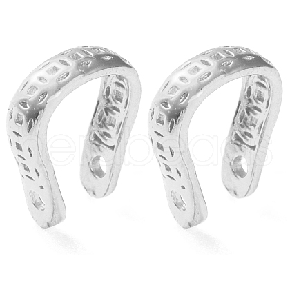 Rhodium Plated 925 Sterling Silver Ear Cuff Findings STER-K176-27P-1