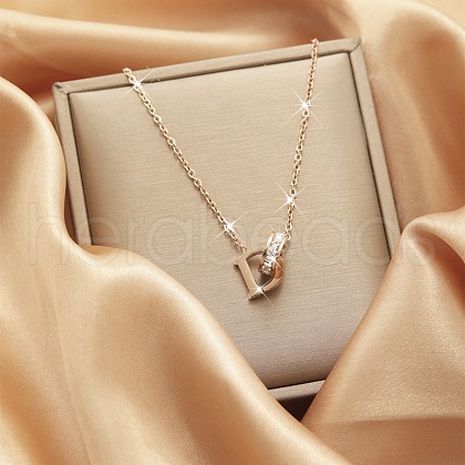 Alloy Crystal Rhinestone Pendant Necklaces for Women WGE6163-09-1