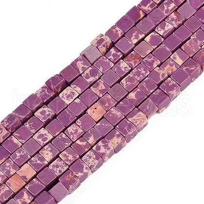 Dyed Natural Regalite/Imperial Jasper/Sea Sediment Jasper Beads Strands G-B129-A04-01-1
