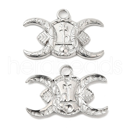 Non-Tarnish 304 Stainless Steel Pendants STAS-Z041-26P-1