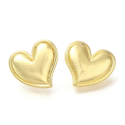 Rack Plating Brass Stud Earrrings EJEW-L097-02G-1