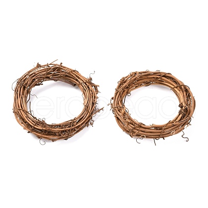 Circle Shape Rattan Vine Branch Wreath Hoop DIY-B022-01B-1