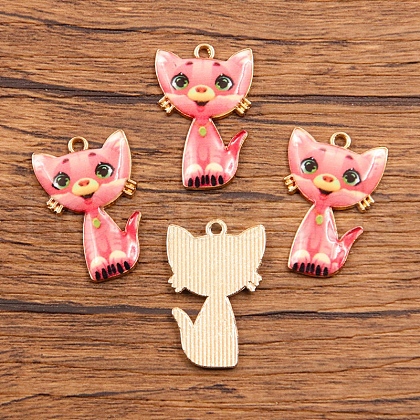 Alloy Enamel Pendants PW-WG58441-03-1
