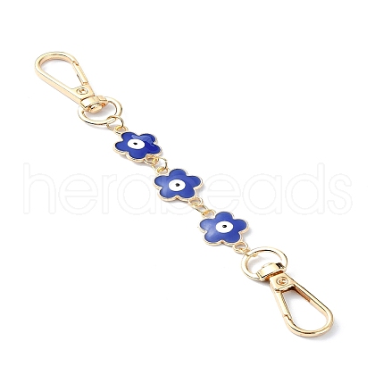 Alloy Enamel Evil Eye Flower Link Bag Strap FIND-YW00004-1