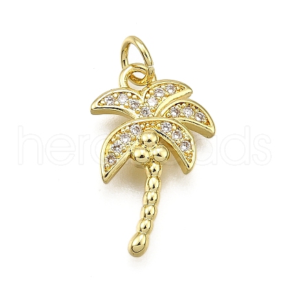 Brass Micro Pave Cubic Zirconia Pendants KK-Z100-02G-1