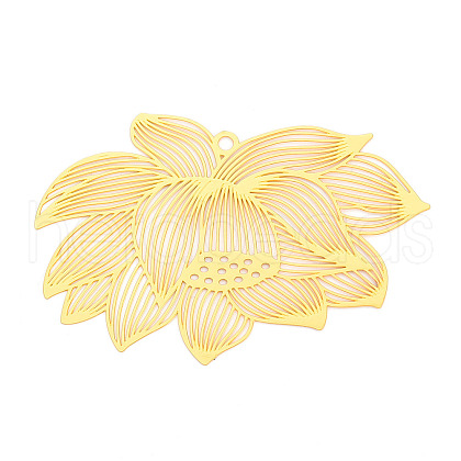 Brass Filigree Big Pendants KKC-T003-15G-1