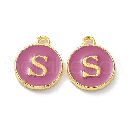 Golden Plated Alloy Enamel Charms ENAM-XCP0001-13S-1