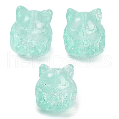 Transparent Spray Paint Glass Beads X1-GLAA-H035-01F-1