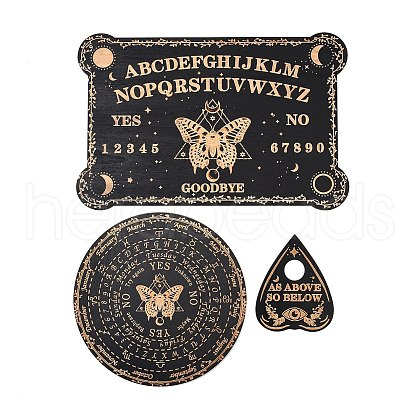 3Pcs 3 Styles Wood Pendulum Board WICR-L001-01C-1