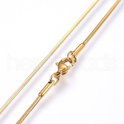 304 Stainless Steel Snake Chain Necklaces MAK-L015-03D-1