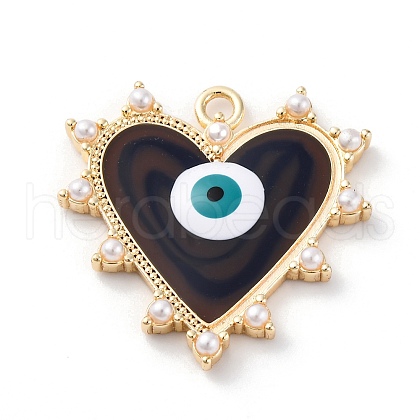 Brass Enamel Pendants KK-D360-02G-1