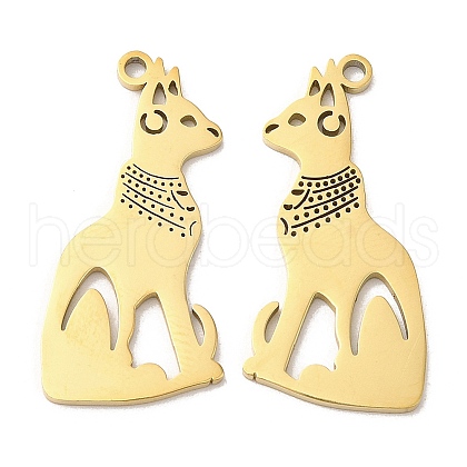 Ion Plating(IP) 304 Stainless Steel Pendants STAS-L020-016G-1